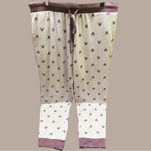 Disney Women’s Pajamas in Cream and Purple size L